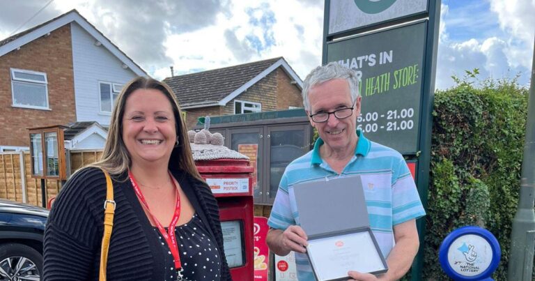 Fernhill Heath Post Office awarded prestigious title