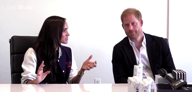 How Prince Harry collapses ‘like a souffle’ as Meghan Markle interrupts him multiple times during an interview, body language expert reveals