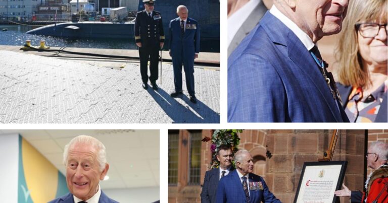 King Charles in Barrow live: First Royal Port visit | The Mail