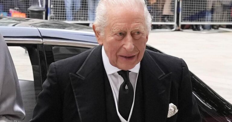 King joins members of royal family for Catholic funeral of Duchess of Kent