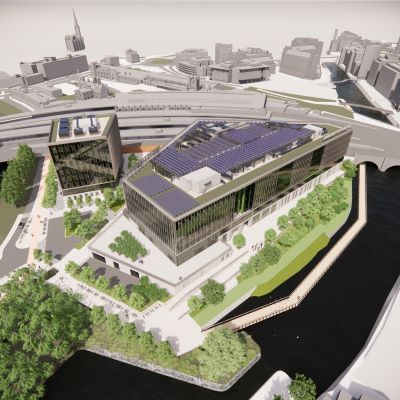 Milestone for ‘transformational’ University of Bristol campus a year ahead of opening