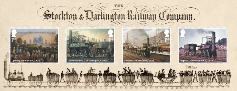 New postage stamps issued to mark the Railway 200 anniversary