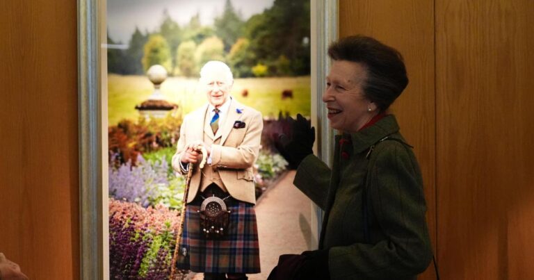Princess Royal unveils portrait of the King at Scottish Parliament