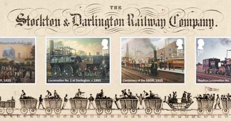 Royal Mail releases special Stockton and Darlington Railway stamps