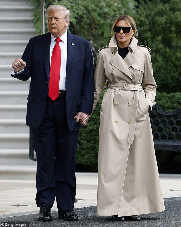 Trump hails ‘elegant gentleman’ King Charles as he vows to ‘go easy’ on struggling Starmer while departing for UK state visit