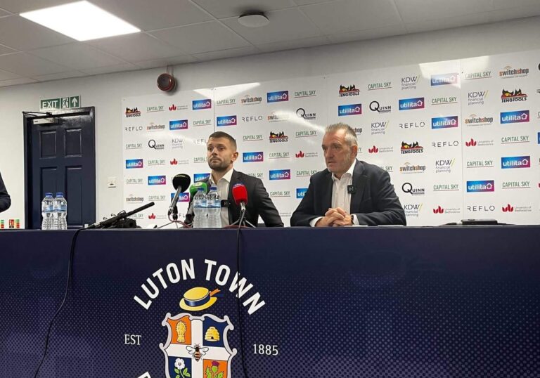 Jack Wilshere’s Luton Town unveiling: ‘Arteta said to jump in and swim as hard as you can’