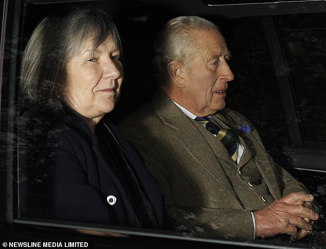 King Charles cuts a tense figure as he’s seen for the first time since brother Andrew gave up his titles and Met police began probe into controversial prince