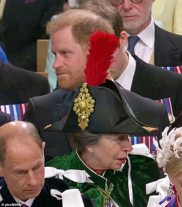 Revealed: The story behind Prince Harry’s Coronation humiliation caused by Princess Anne’s enormous hat!