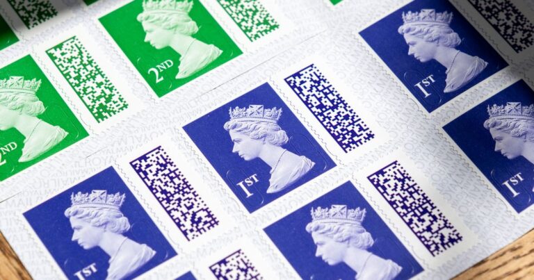 Two 22p stamps to sell for £20,000 after avoiding shredder