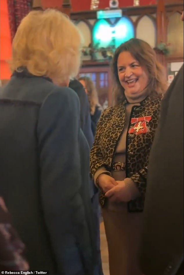 Awkward moment Queen Camilla tells Ruth Jones ‘you’ve lost masses of weight’ after failing to recognise her during King’s trip to South Wales for his birthday