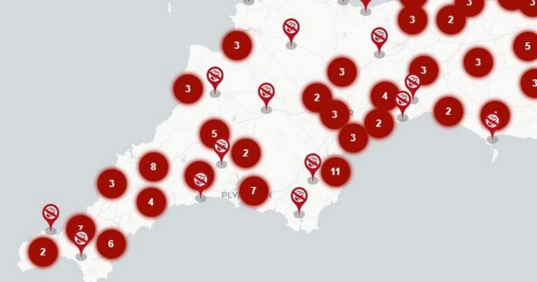 Bank closures in Cornwall MAPPED as towns lose up to six branches