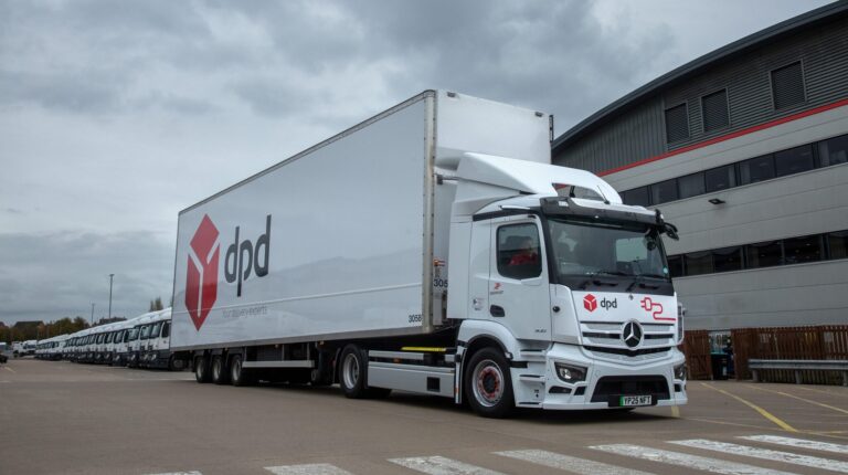 DPD launches trial of all-electric Mercedes-Benz HGV