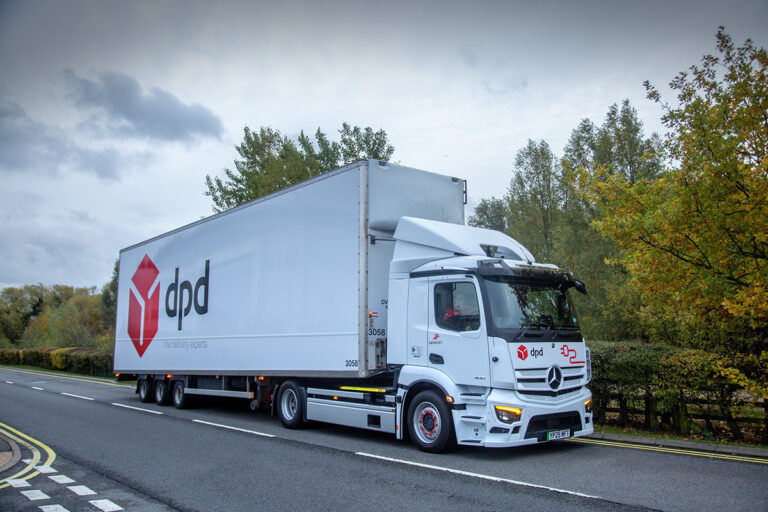 DPD long term trial of all-electric Mercedes-Benz HGV – ChannelX