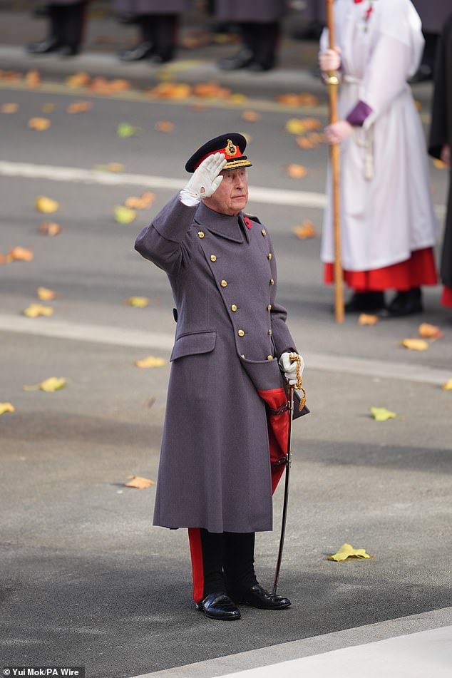 Emotional King Charles leads impeccable Remembrance Sunday two-minute silence with Prince William, Kate, Queen Camilla, Edward and teary-eyed Sophie