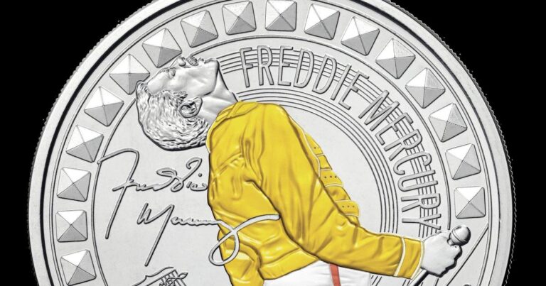 Freddie Mercury celebrated on Royal Mint collectable coins