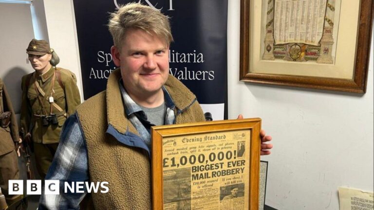 Great Train Robbery evidence to be auctioned in Kent