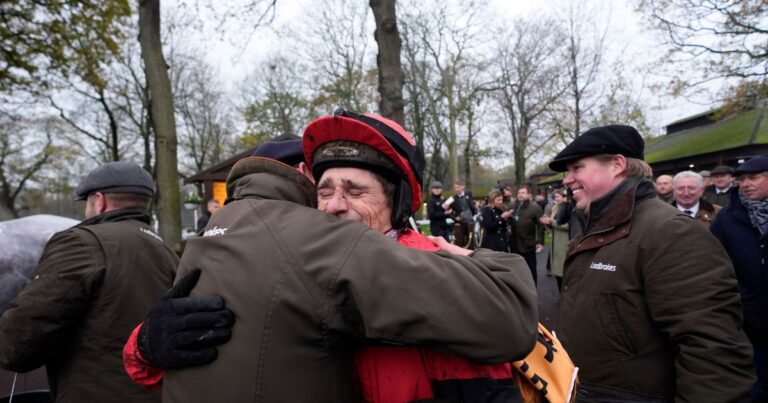 Harry Skelton tears up as ‘magic’ Grey Dawning stars days after birth of his daughter