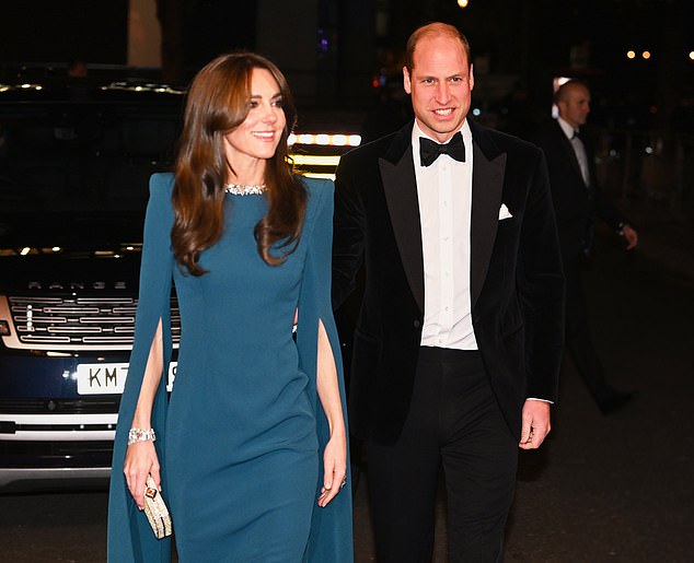 Kate and William back in black tie! Couple will make their return to the glittering Royal Variety Performance this week