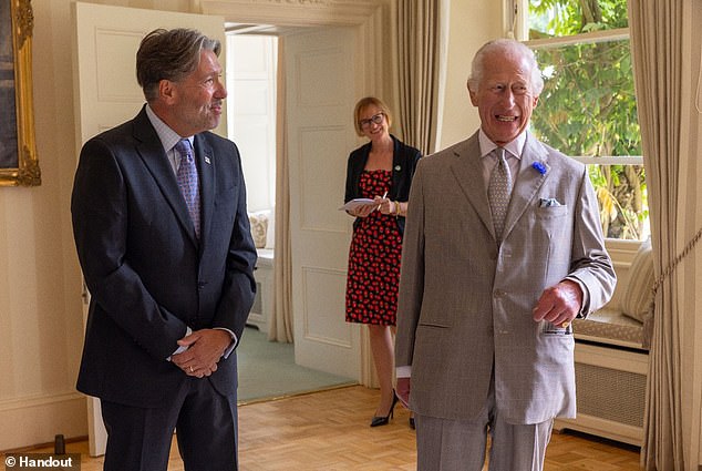 Married CEO who welcomed the King on royal visit quits alongside female executive after ‘being caught on camera in compromising situation in front of staff’