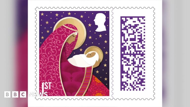 Reigate illustrator designs Christmas stamp nativity scenes