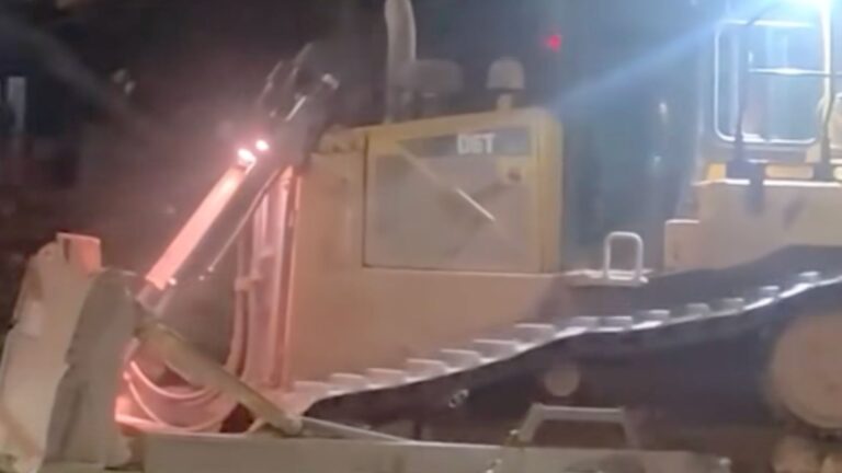 Stolen Bulldozer Rampage Smashes Through Royal Mail Truck in Wolverhampton