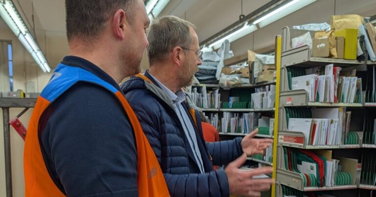 Andy MacNae identifies issues at post office after visit