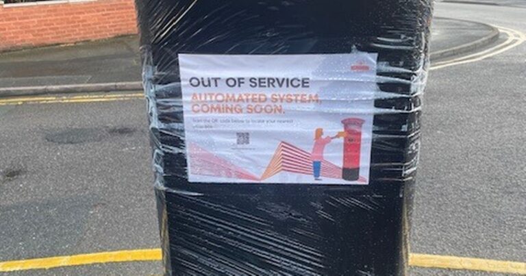 Baffled Brummies find their postbox taped up and out of use