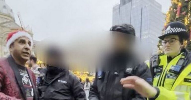 Council ‘Scrooges’ booed as family ordered to stop city centre performance