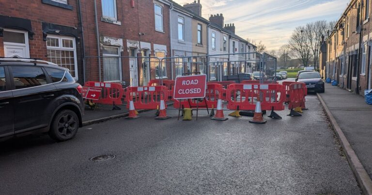 Council shuts North Staffordshire road – and no-one knows when it’ll reopen
