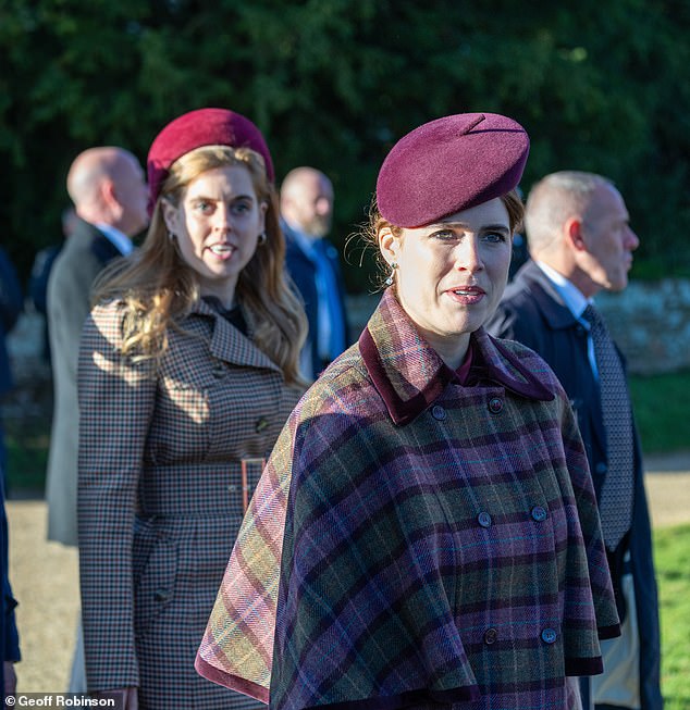 Disgraced Andrew ‘cast a long shadow’ over Beatrice and Eugenie’s Christmas at Sandringham as they were forced to ‘avoid’ fans, body language expert claims