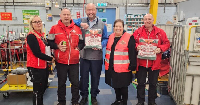Jackie Bailie thanks postal workers for Christmas deliveries