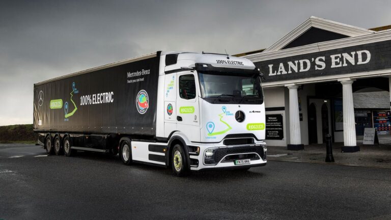 Mercedes eActros 600 travels 854 miles across UK in eHGV record