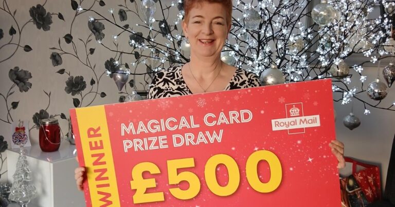 Oldham grandma wins £500 in Royal Mail Christmas card draw
