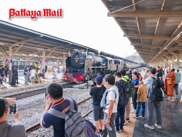 Royal tribute on rails as SRT’s annual steam locomotive journey departs Bangkok for Chachoengsao