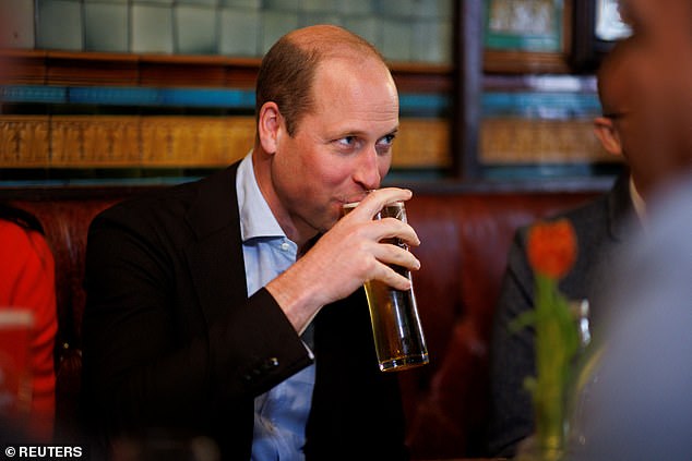 Can the ‘William Effect’ help save pubs? Future King’s passion for a pint is ‘boosting sales’, royal expert claims – as Rachel Reeves U-turns on business rates