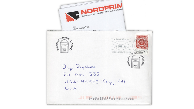 Denmark ends letter mail service