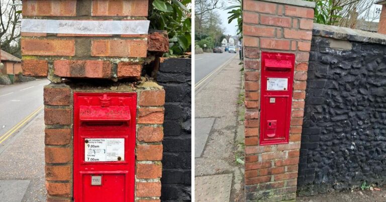 Dereham post box in disrepair for more than a year fixed