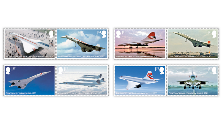 Great Britain’s Royal Mail marks the 50th anniversary of Concorde’s commercial service