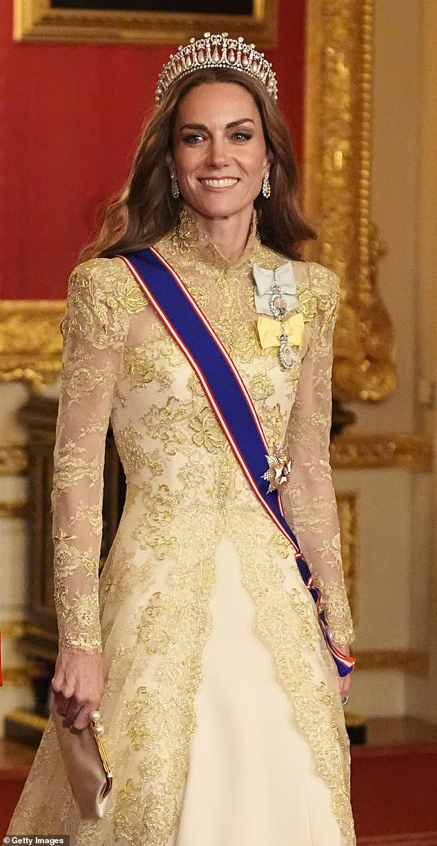 Kate is in ‘total control’ of her own wardrobe after departure of her stylist of 15 years – as secret messages in her state banquet gowns are revealed