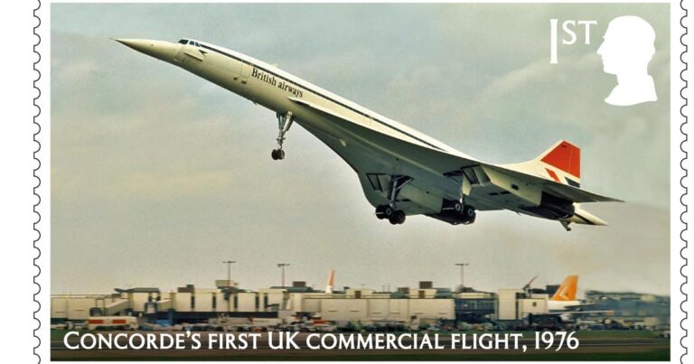 New stamps mark 50th anniversary of first commercial Concorde flights