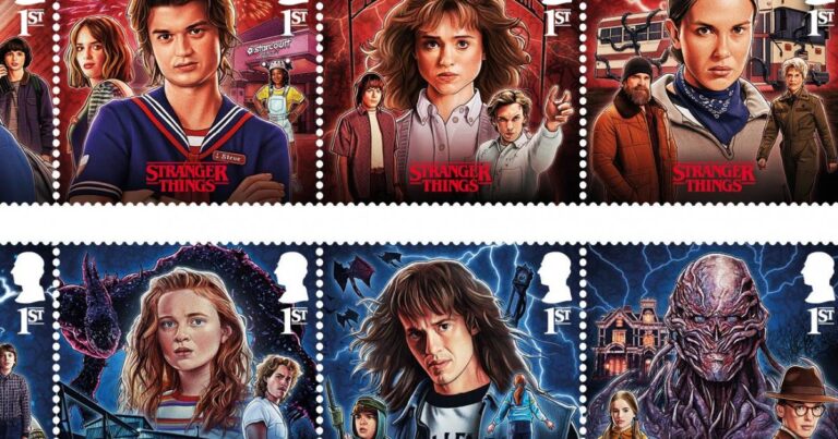 Royal Mail celebrates Stranger Things finale with stamp set