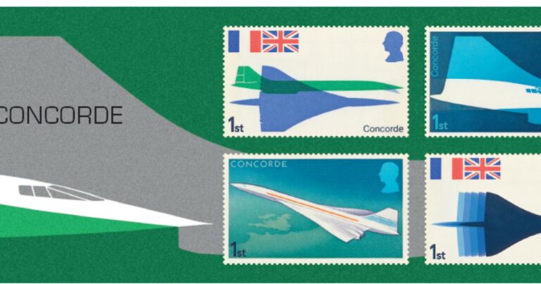 Royal Mail issues new stamps marking 50 years since Concorde