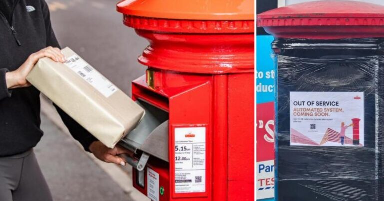 Royal Mail postboxes still covered by black bags in Norfolk