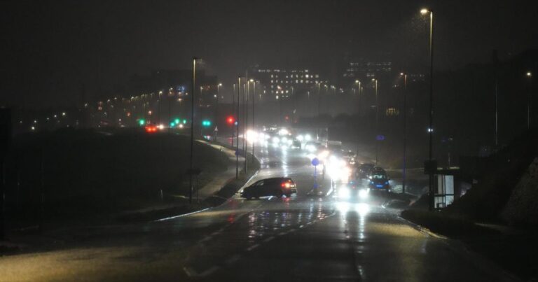 Stolen Royal Mail van incident closes A259 in pictures