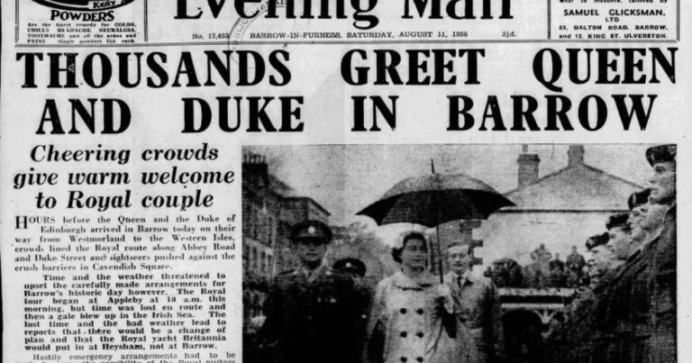 A look back at some of Barrow’s historic Royal visits