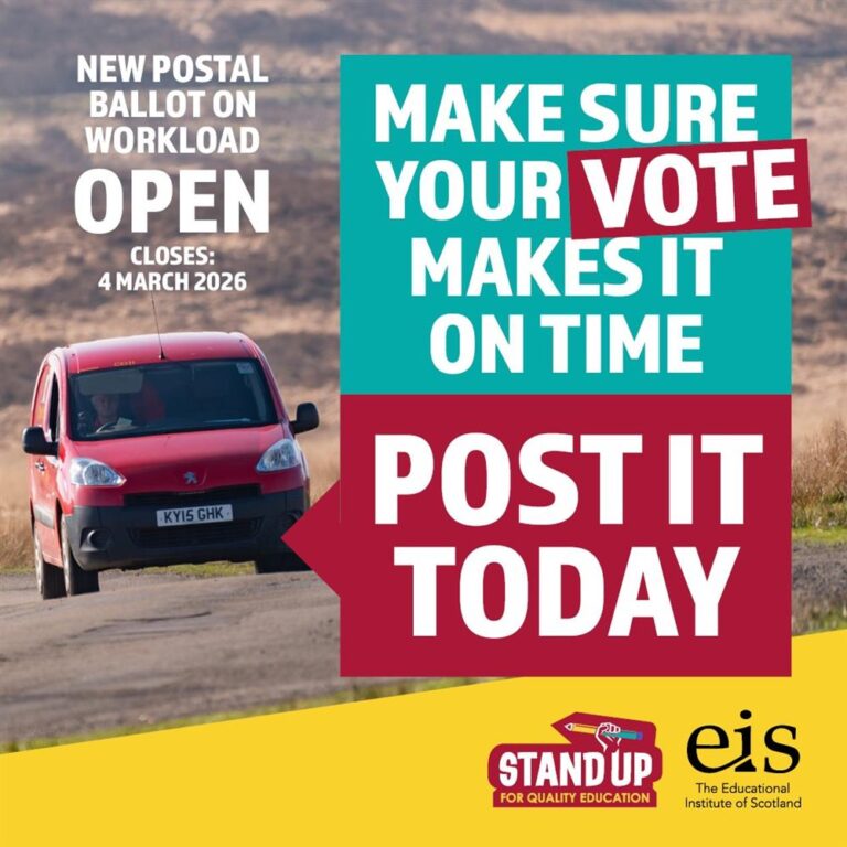 EIS urges teachers to grasp last chance to vote in teacher workload ballot