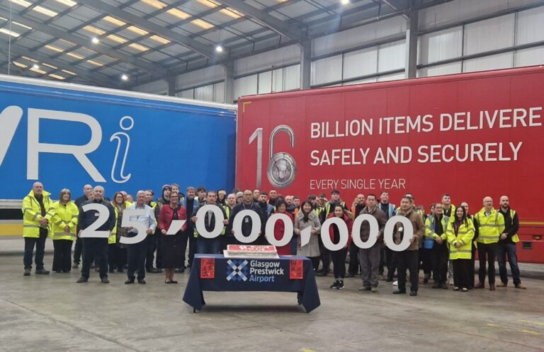 Glasgow Prestwick Airport celebrates e-commerce milestone