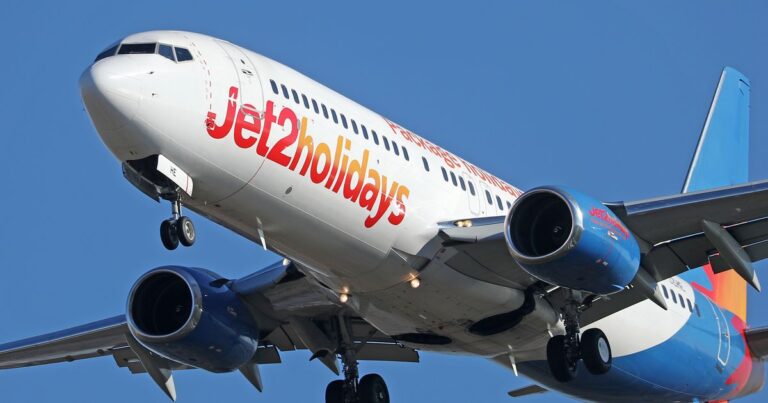 Mass brawl on Jet2 flight sees passengers banned for life as police storm plane