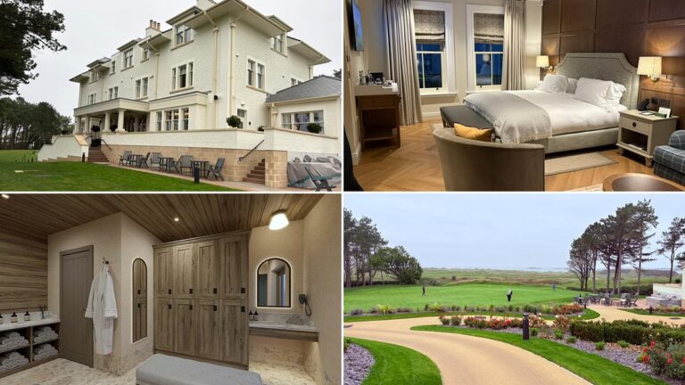Planning a golf trip to Royal Portrush? Stay at the luxurious Dunluce Lodge, which has its very own spa, putting green and was also home to Rory McIlroy during the 2025 Open Championship