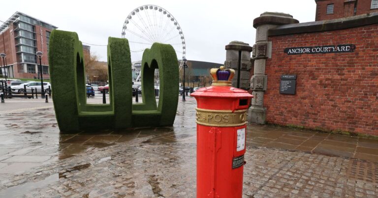 Postbox created especially for Liverpool that’s the last of its kind